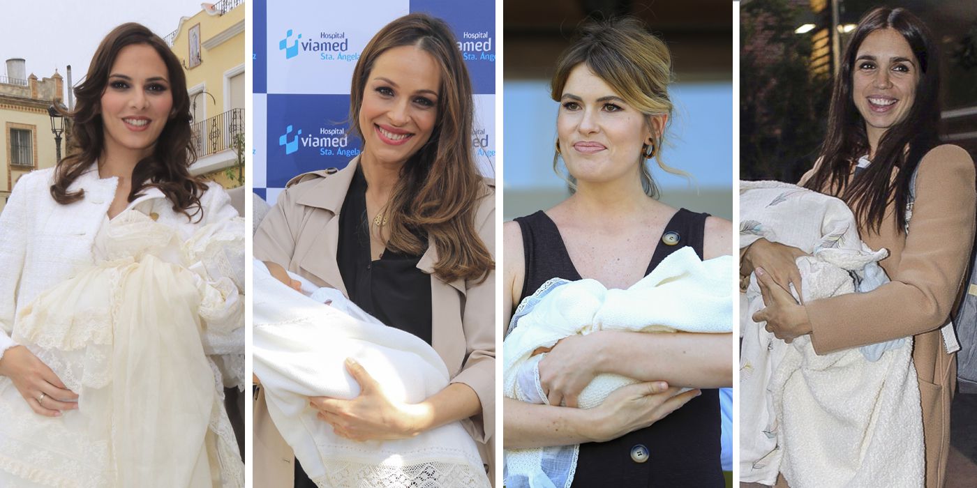 Fueron madres en 2018, Irene Rosales, Adriana Abenia, Eva González, Elena González Furiase