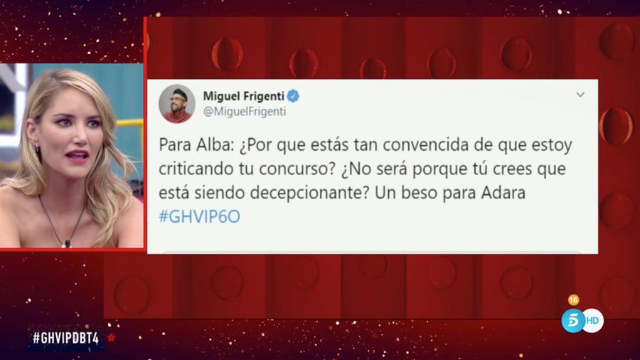 alba carrillo tuit frigenti e66ddf03 900x506 - Miguel Frigenti estalla contra Alba Carrillo