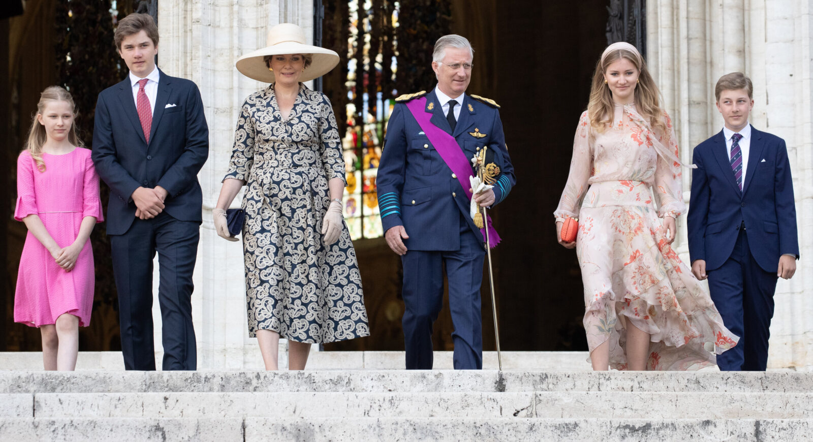 El Rey y la Reina de Bélgica asisten al Te Deum del Día Nacional 2020 4 - Los reyes de Bélgica en el Día Nacional 2020