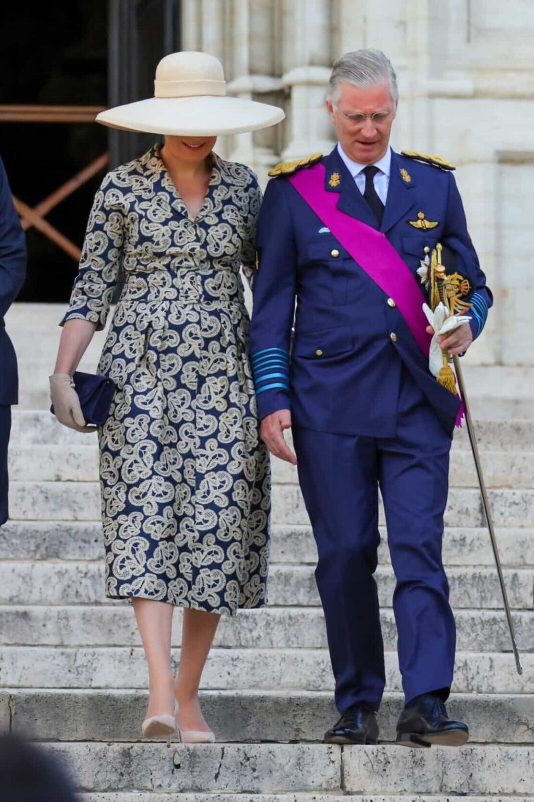 El Rey y la Reina de Bélgica asisten al Te Deum del Día Nacional 2020 5 - Los reyes de Bélgica en el Día Nacional 2020