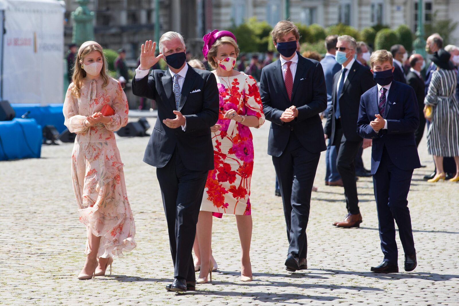 Familia real de Bélgica 11 - Los reyes de Bélgica en el Día Nacional 2020