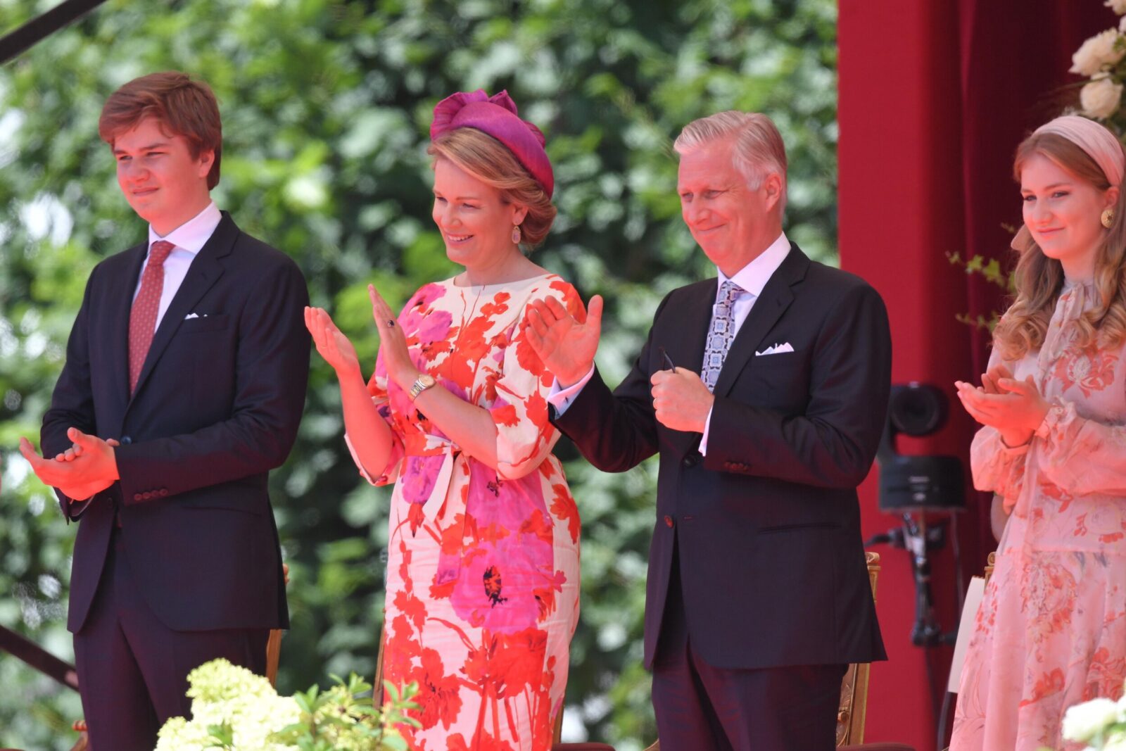 Familia real de Bélgica 14 - Los reyes de Bélgica en el Día Nacional 2020