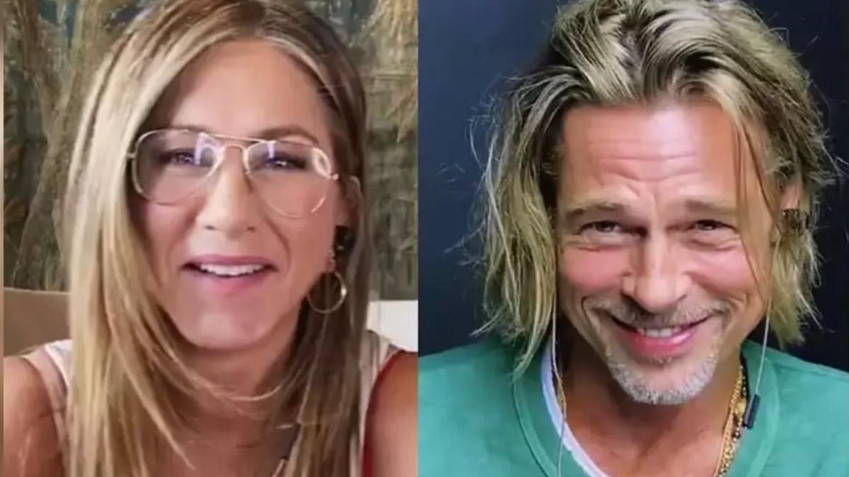 Jennifer Aniston y Brad Pitt Reencuentro virtual