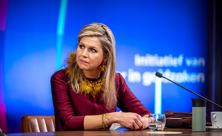 Queen Maxima during the opening of the 10th edition of the Money Week in The Hague.
