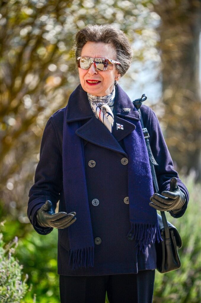 Britain’s Princess Anne visits the Royal Yacht Squadron, after Prince Philip, husband of Queen Elizabeth, died at the age of 99,  in Cowes  on the Isle of Wight, Britain April 14, 2021.