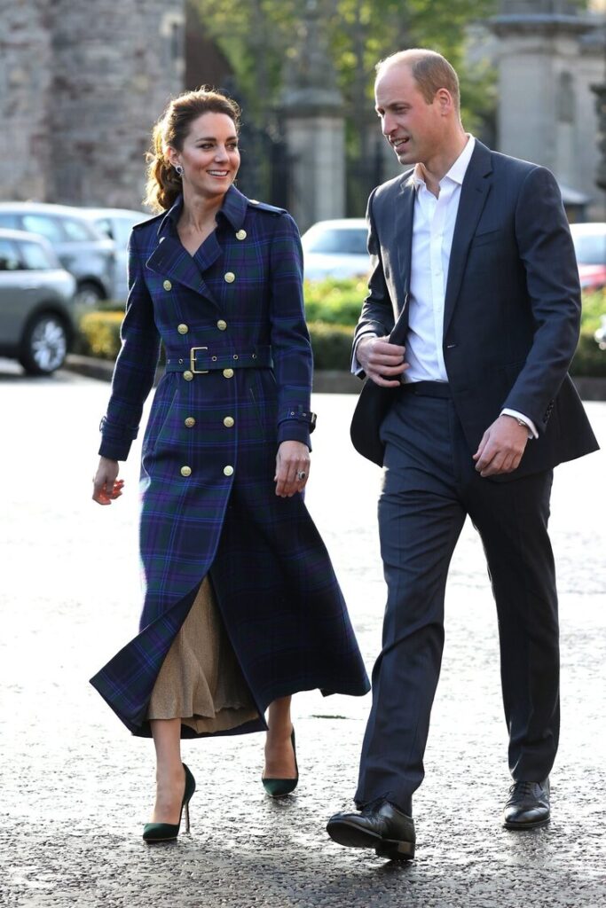 EDINBURGH, UNITED KINGDOM – MAY 26: (EMBARGOED FOR PUBLICATION IN UK NEWSPAPERS UNTIL 24 HOURS AFTER CREATE DATE AND TIME) Catherine, Duchess of Cambridge and Prince William, Duke of Cambridge host a drive-in cinema screening of Disney’s ‘Cruella’ for Scottish NHS workers at The Palace of Holyroodhouse on May 26, 2021 in Edinburgh, Scotland. )