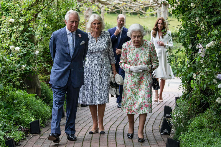 El Príncipe de Gales y la Duquesa de Cornualles asisten a la recepción del G7