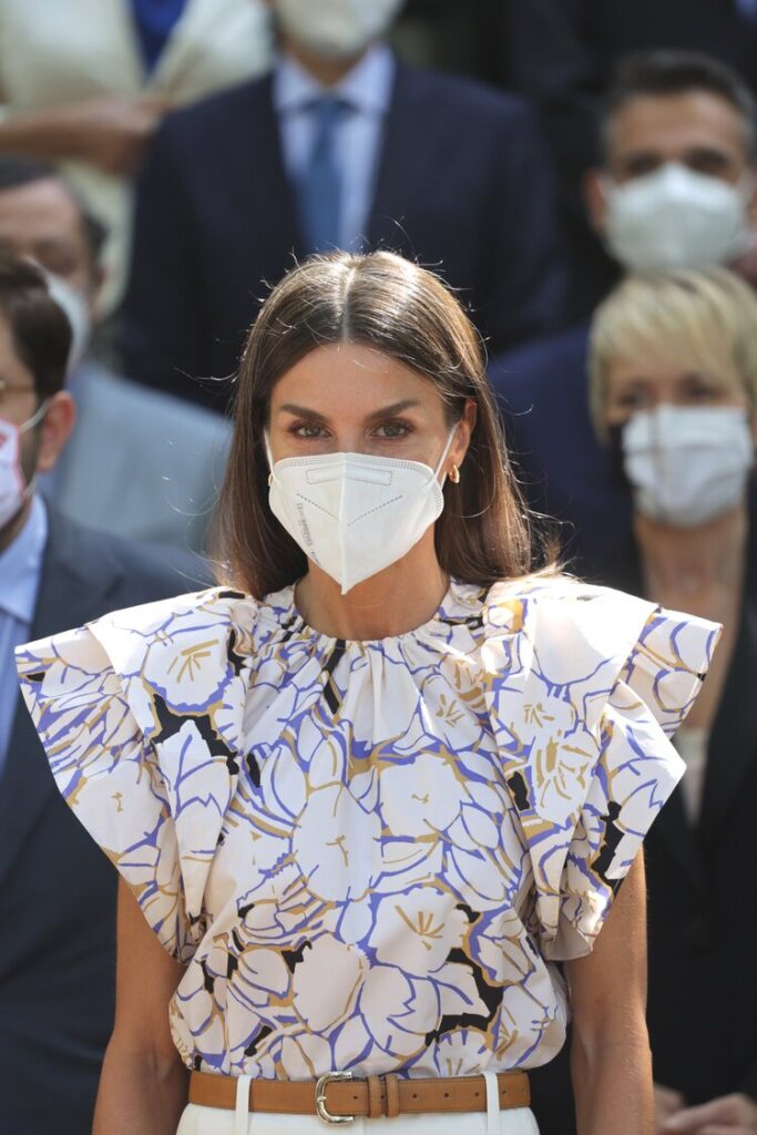 Spanish Queen Letizia during Board meeting of student residences in Madrid on Friday, 25 June 2021.