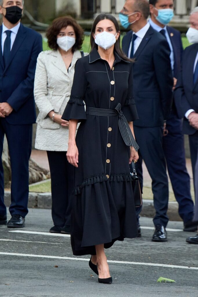 01-06-2021 Madrid Queen Letizia and King Felipe attend to the opening day of the memorial center of the terrorims victims in Victoria in Spain.