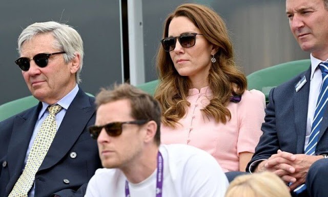 La duquesa de Cambridge vio la final masculina de individuales en Wimbledon
