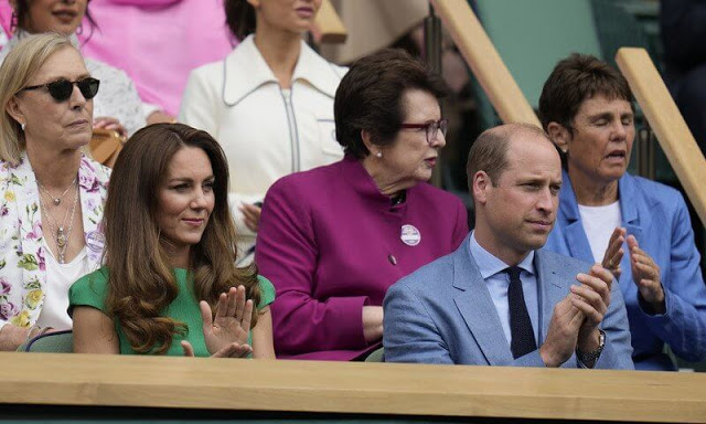 Los duques de Cambridge asisten a la final de singles femeninos de Wimbledon 2021 21 - Los duques de Cambridge asisten a la final femenina de Wimbledon 2021