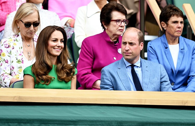 Los duques de Cambridge asisten a la final femenina de Wimbledon 2021