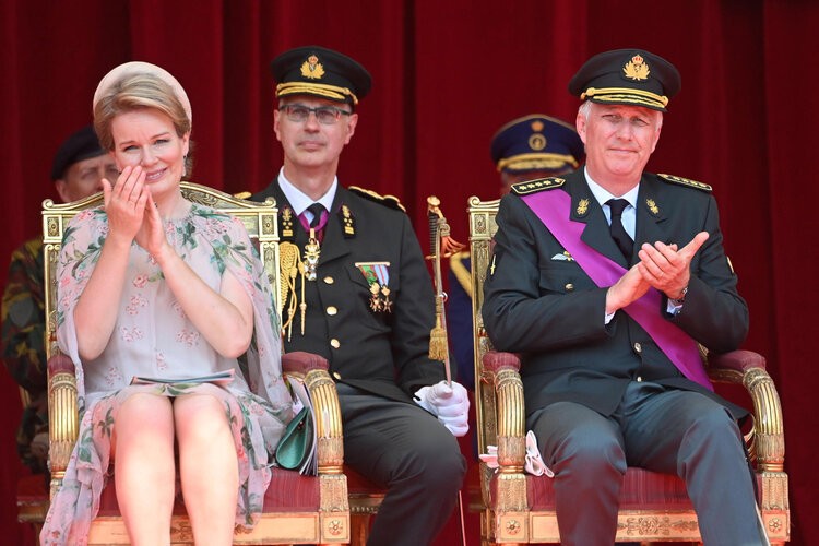 La Princesa Delfina de Bélgica James O’Hare asiste al Desfile Nacional por el Día Nacional de Bélgica.21 de julio de 2021 en Bruselas, Bélgica, el 21 de julio de 2021.