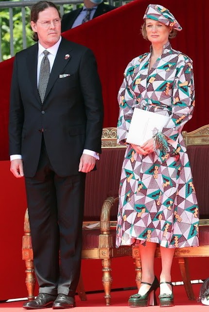 La Princesa Delfina de Bélgica James O’Hare asiste al Desfile Nacional por el Día Nacional de Bélgica.21 de julio de 2021 en Bruselas, Bélgica, el 21 de julio de 2021.