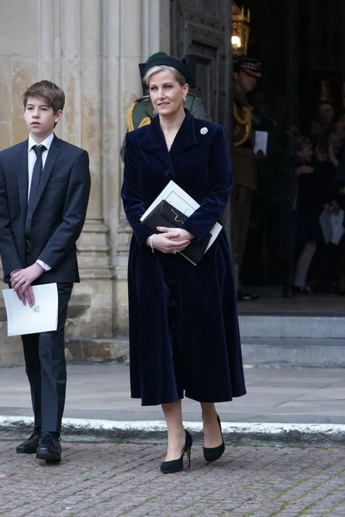El conde y la condesa de Wessex asisten al servicio conmemorativo del duque de Edimburgo