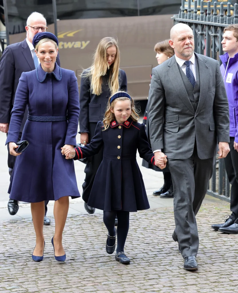 Zara Tindall asiste al funeral del duque de Edimburgo
