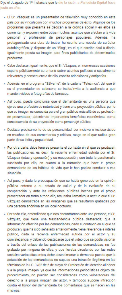 30 06 2022 4 57 44 425x1024 - Jorge Javier Vázquez pierde el juicio contra Periodista Digital