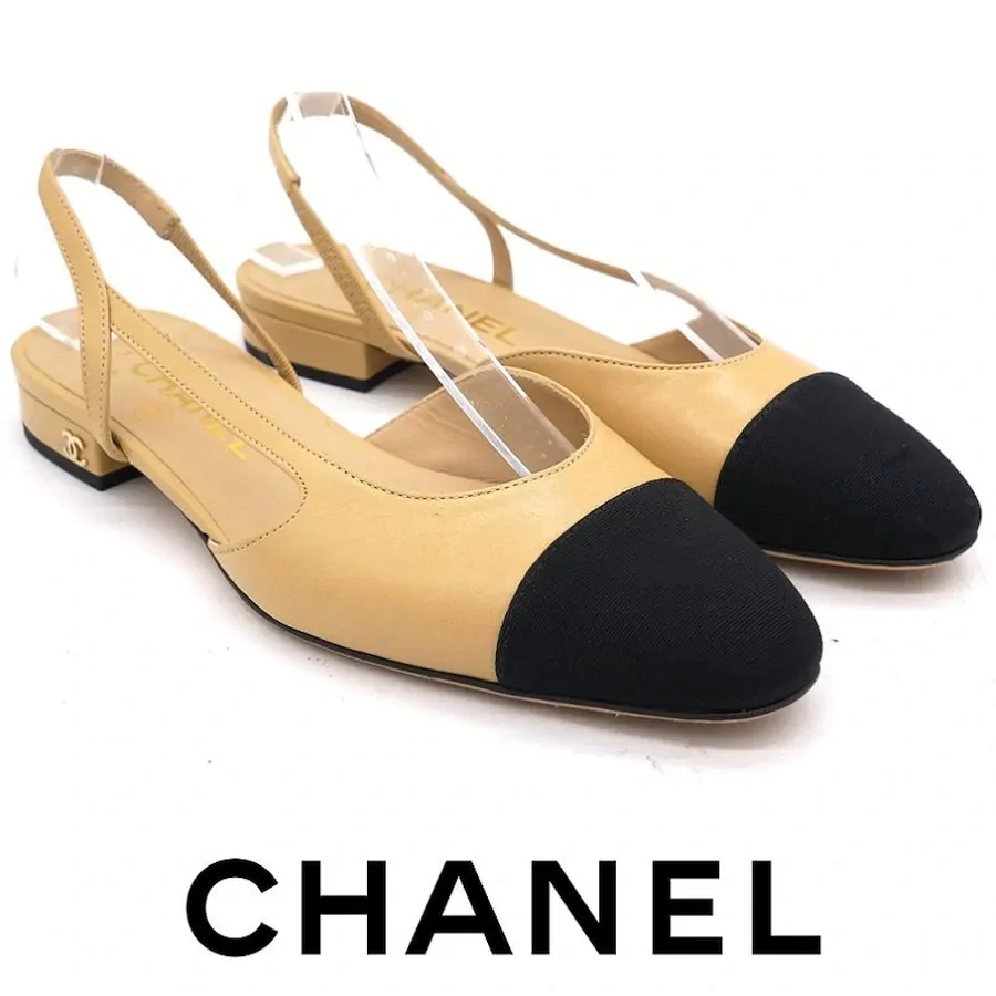Chanel Slingback Flats Sandals
