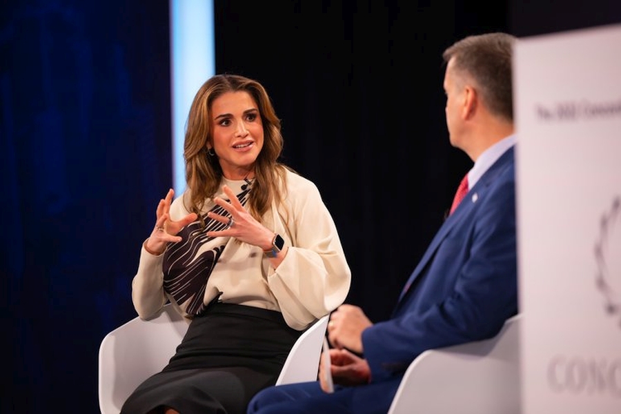La reina Rania de Jordania asiste a la cumbre anual de Concordia 2022