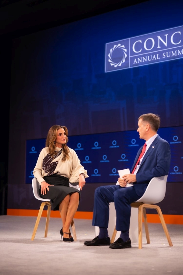 La reina Rania de Jordania 003 - La reina Rania de Jordania asiste a la cumbre anual de Concordia 2022