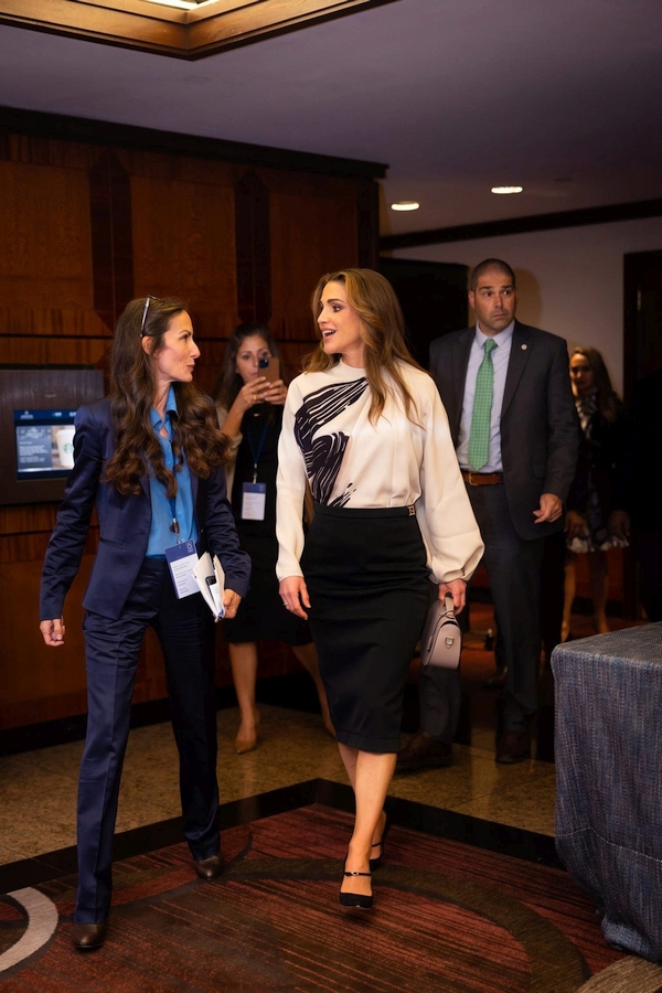 La reina Rania de Jordania 004 - La reina Rania de Jordania asiste a la cumbre anual de Concordia 2022