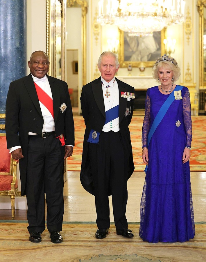 Los reyes del Reino Unido organizan el banquete de estado en honor al presidente de Sudáfrica