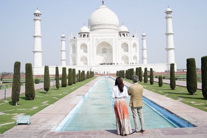 Los principes herederos de Dinamarca 02 - Los príncipes herederos de Dinamarca visitaron el Taj Mahal en Agra