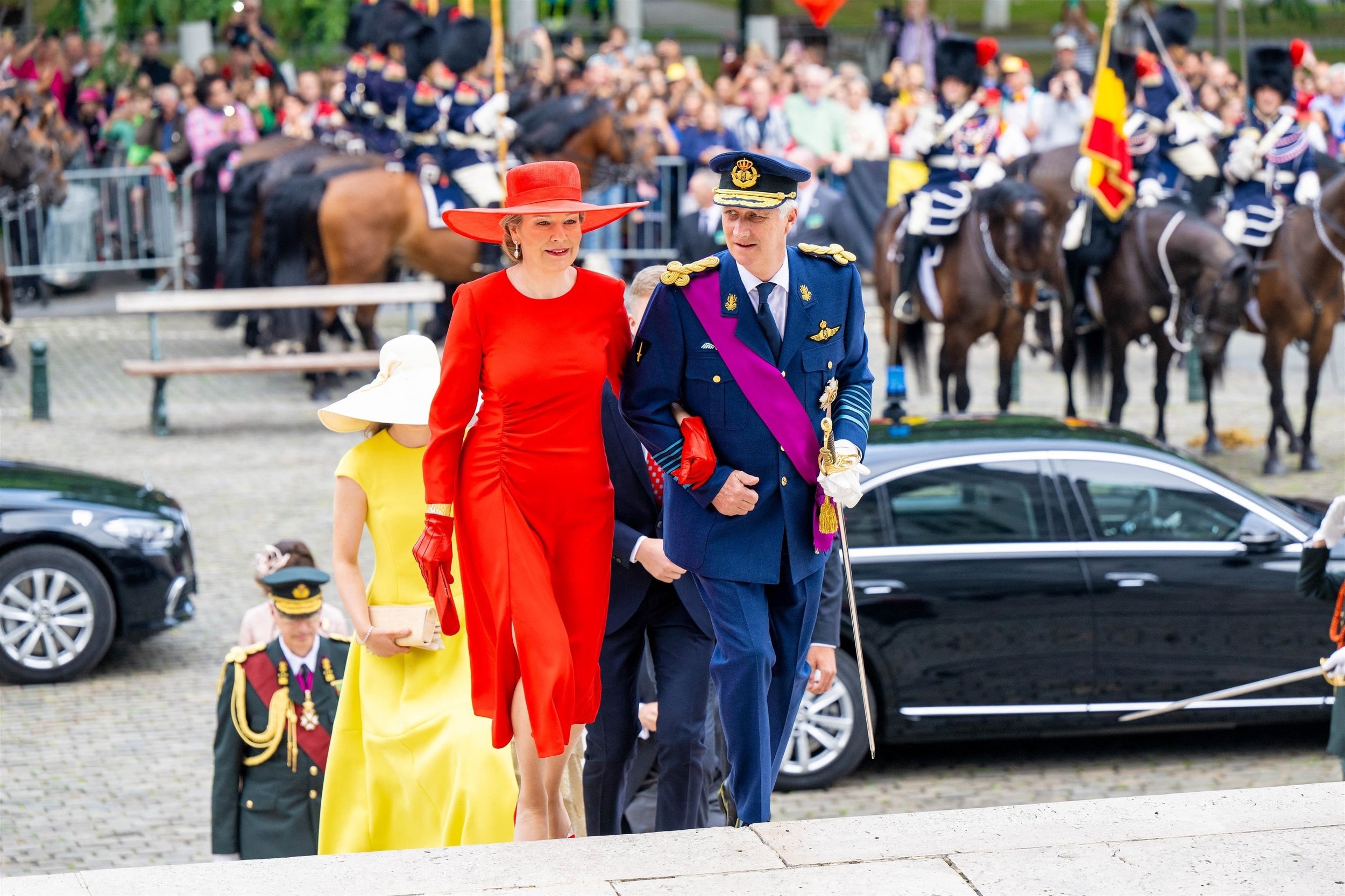 Los reyes de los belgas asisten al Día Nacional 2023