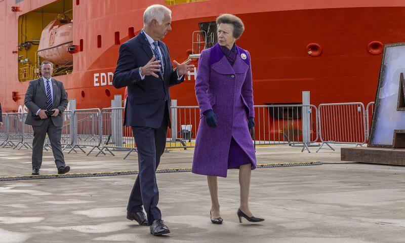 La princesa Ana inauguro oficialmente el puerto sur de Aberdeen en Escocia 1 - La princesa Ana inauguró oficialmente el puerto sur de Aberdeen en Escocia