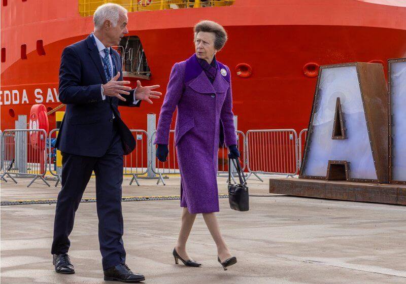 La princesa Ana inauguro oficialmente el puerto sur de Aberdeen en Escocia 2 - La princesa Ana inauguró oficialmente el puerto sur de Aberdeen en Escocia