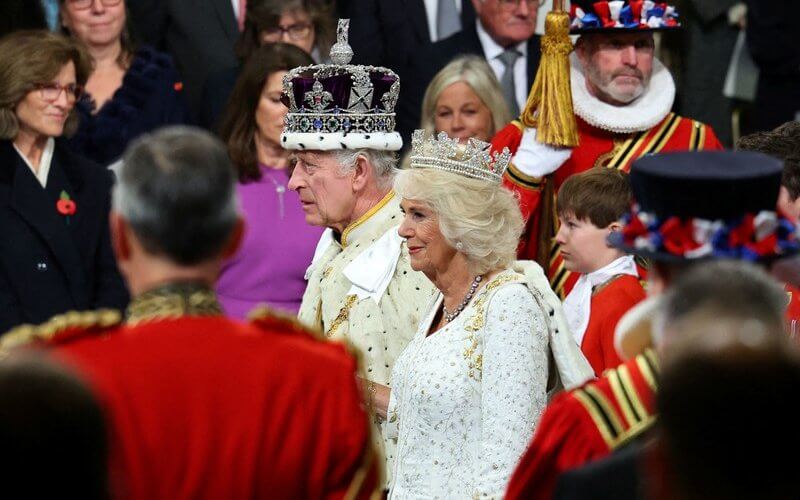 El rey Carlos III 05 - El rey Carlos III de Inglaterra inauguró oficialmente la sesión 2023-24 del Parlamento del Reino Unido