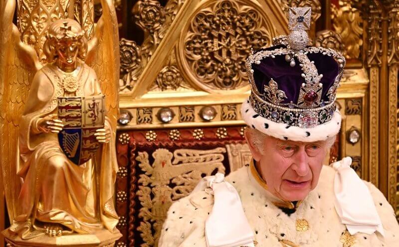El rey Carlos III 07 - El rey Carlos III de Inglaterra inauguró oficialmente la sesión 2023-24 del Parlamento del Reino Unido