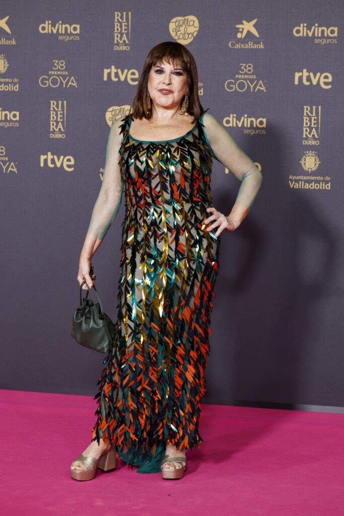 Actress Loles Leon at photocall for the 38th annual Goya Film Awards in Valladolid on Saturday 10 February, 2024.