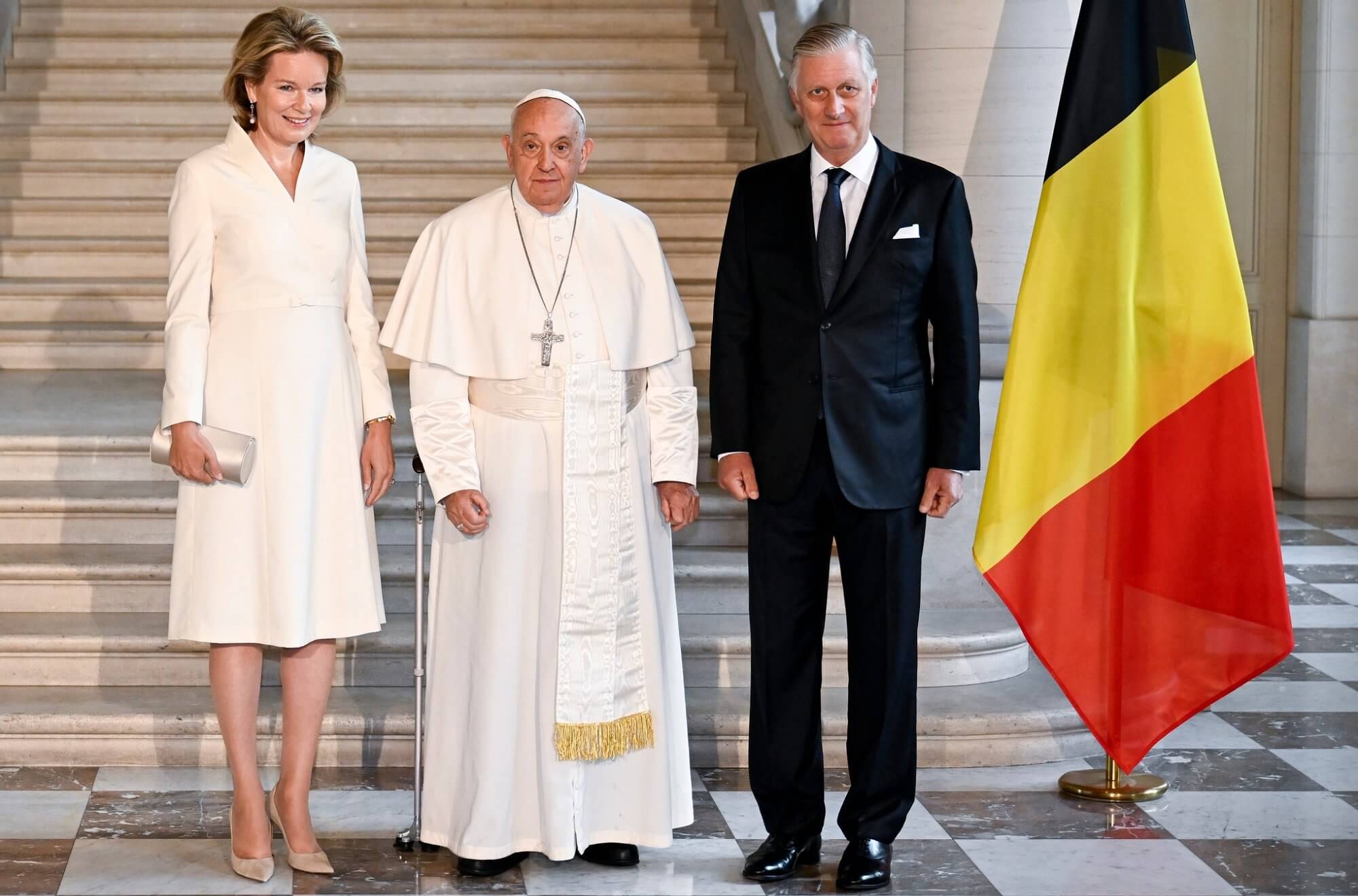 El Papa Francisco se reúne con los Reyes de Bélgica en el Castillo de Laeken