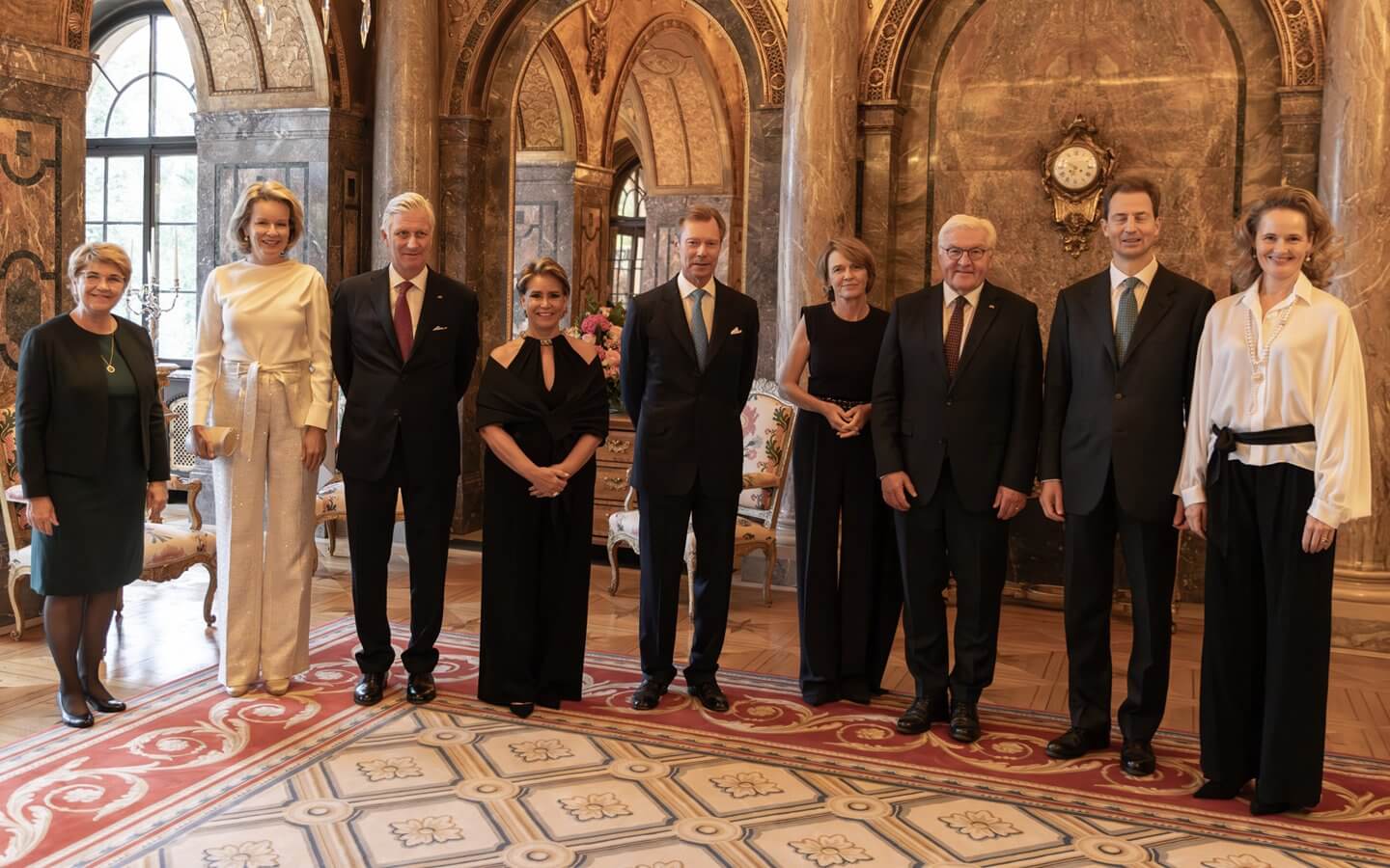 La pareja granducal del Gran Ducado de Luxemburgo organiza una cena y concierto en el castillo de Berg