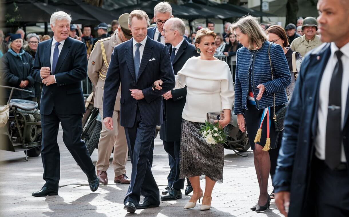 La pareja gran ducal asiste al 80 aniversario de la liberación de Luxemburgo