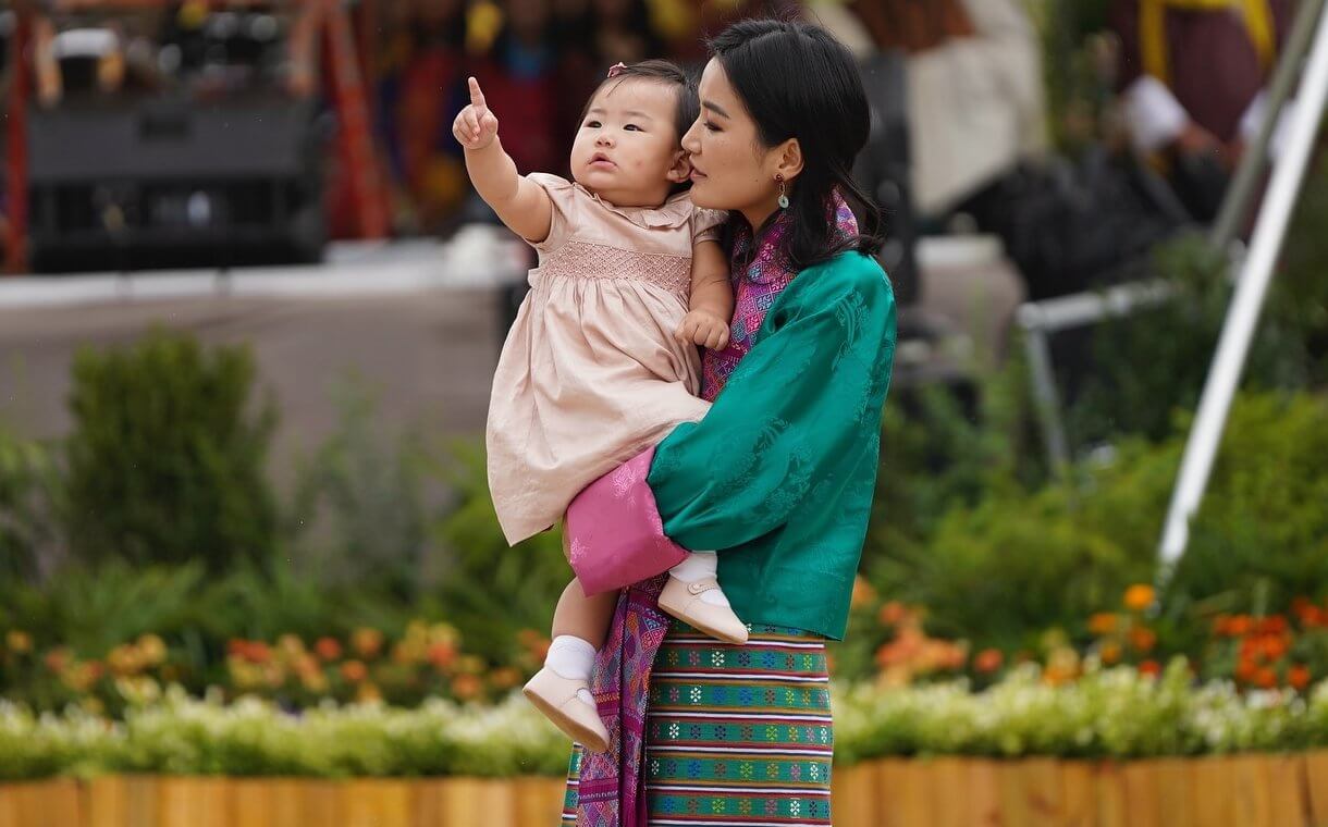 La princesa Sonam Yangden de Bután celebra su primer cumpleaños