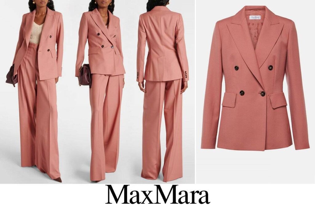 Blazer de lana virgen Osanna de Max Mara y pantalones anchos Senna