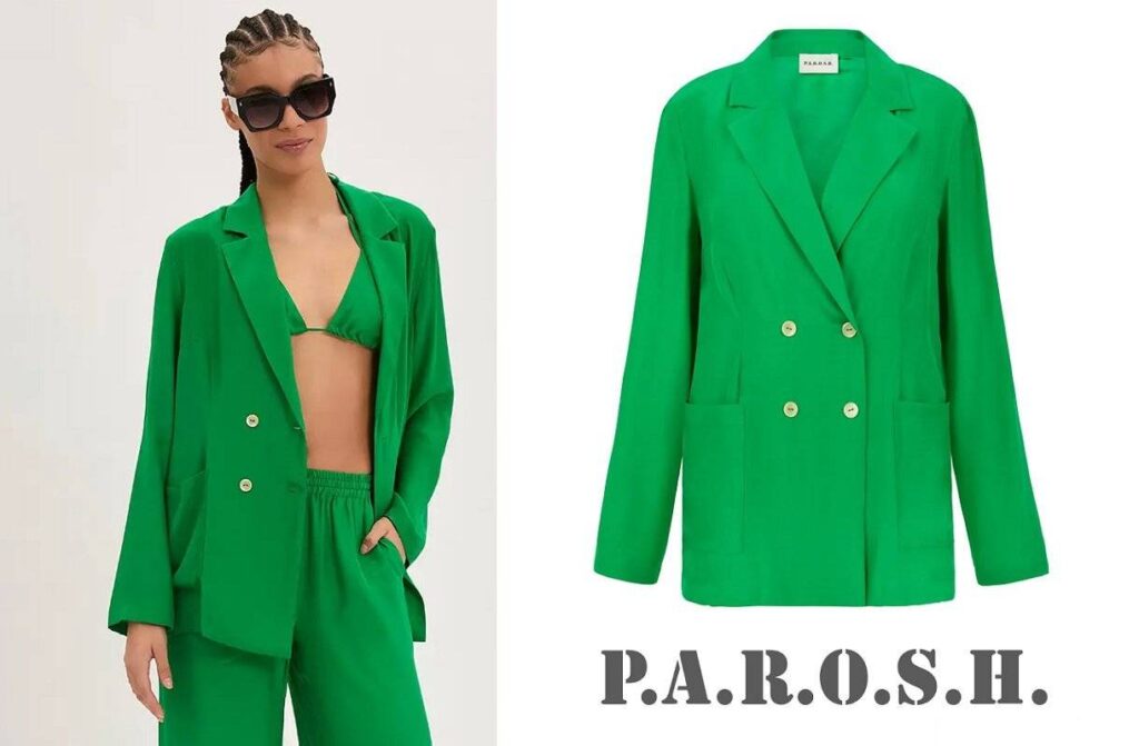 Grand Duchess Maria Teresa Parosh Sofia Double-Breasted Blazer.