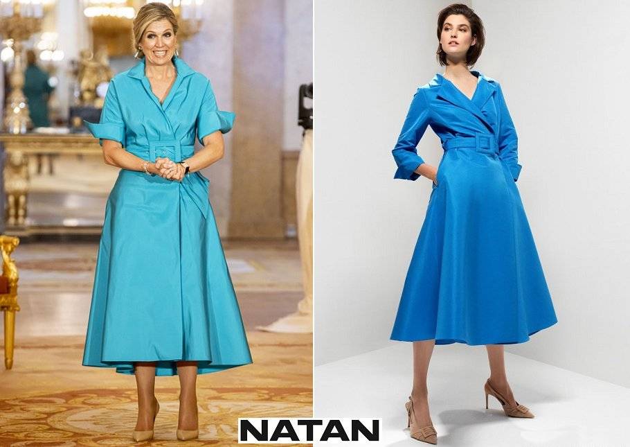 Vestido de tafetán NATAN