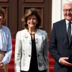 La reina Silvia asiste a una reunión en el Palacio Bellevue de Berlín