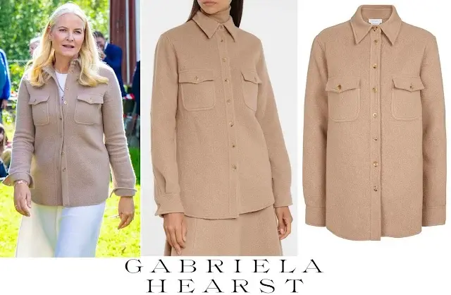 Chaqueta estilo camisa de cachemira de John Austin y Gabriela Hearst