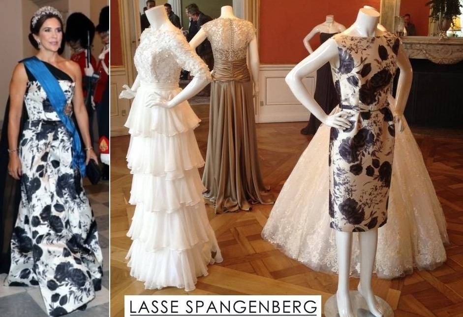 Vestido con estampado floral de Lasse Spangenberg