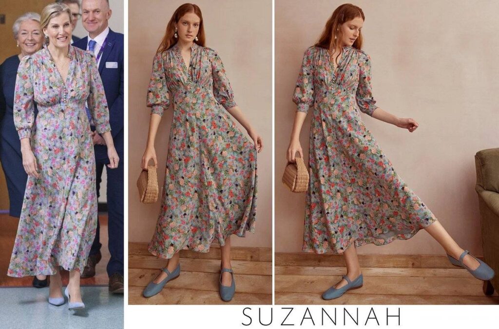 Vestido de té de seda de Suzannah Gabriella