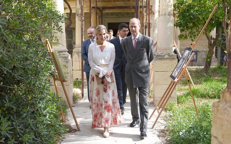 El duque y la duquesa de Edimburgo visitan la Villa Gwardamanga 5 - Los Duques de Edimburgo visitan la histórica Villa Gwardamanġa durante su estancia en Malta