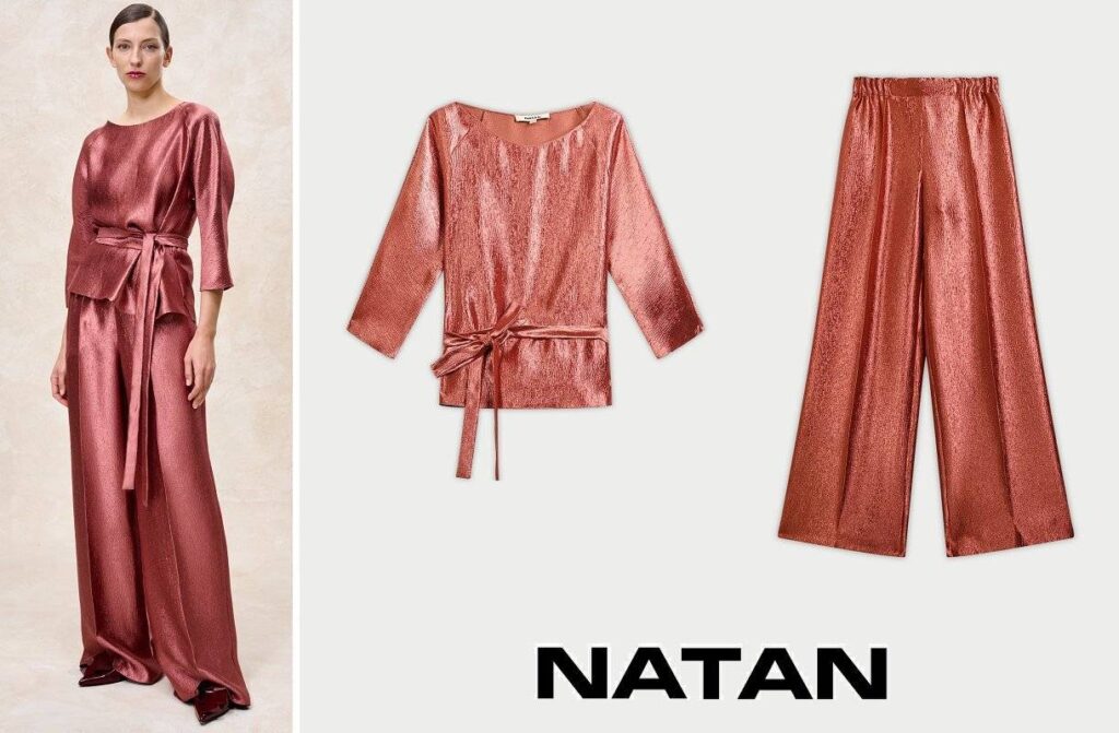 Top y pantalones con botones de Natan