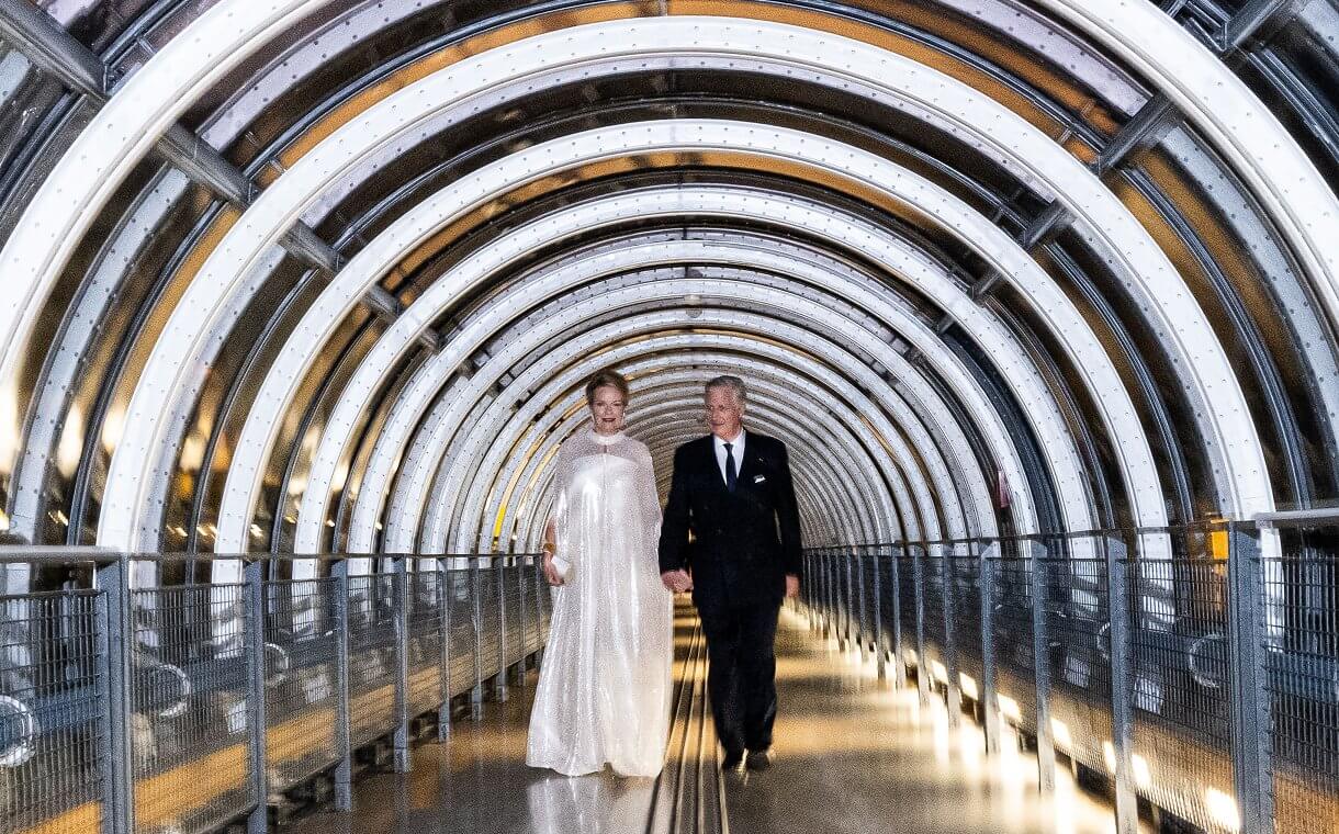 Los Reyes de Bélgica visitan el Centro Pompidou de París durante su visita de Estado