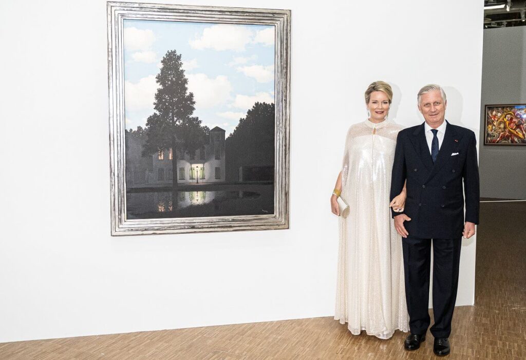 El rey Felipe y la reina Matilde de Belgica visitan el Centro Pompidou de Paris 3 1024x702 - Los Reyes de Bélgica visitan el Centro Pompidou de París durante su visita de Estado