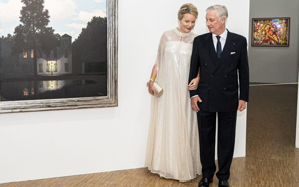 El rey Felipe y la reina Matilde de Belgica visitan el Centro Pompidou de Paris 4 1024x642 - Los Reyes de Bélgica visitan el Centro Pompidou de París durante su visita de Estado