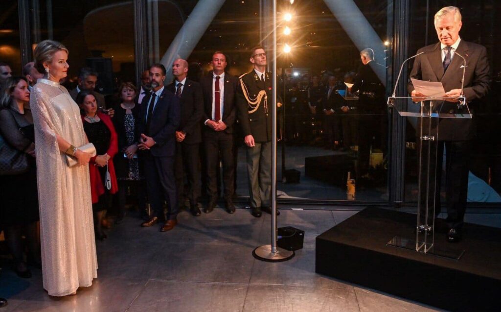 El rey Felipe y la reina Matilde de Belgica visitan el Centro Pompidou de Paris 7 1024x637 - Los Reyes de Bélgica visitan el Centro Pompidou de París durante su visita de Estado